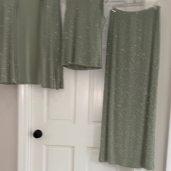 Vintage 90s Jeffery & Dara Evening By Tom Barra 3-Piece Sparkle Knit Set Size 8 - Picture 4 of 10